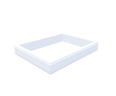 costière en PVC 20/00 EP 0900 x 1200 mm - Skylux