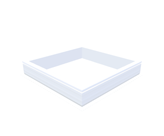 costière en PVC 20/00 EP 1000 x 1000 mm - Skylux