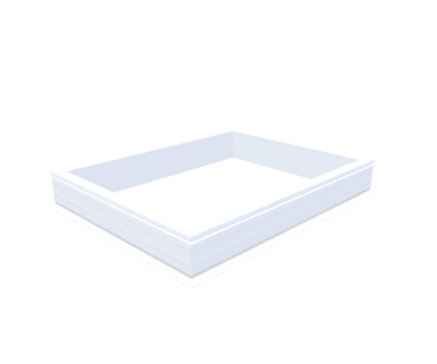 costière en PVC 20/00 EP 1000 x 1300 mm - Skylux
