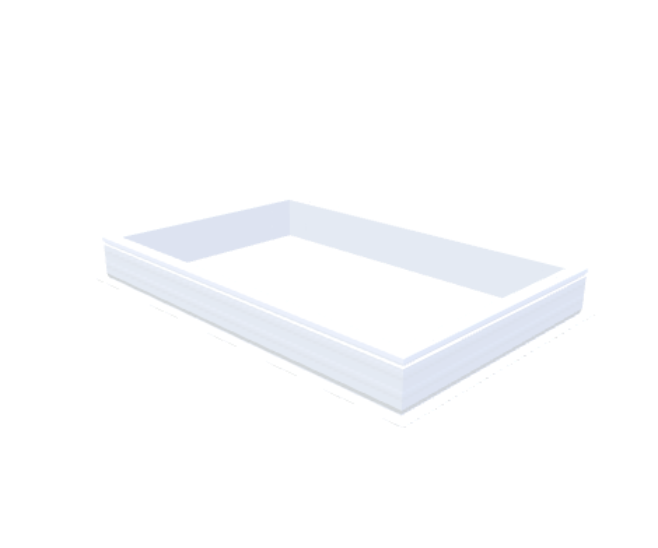 PVC curb 20/00 EP 1000 x 1600 mm - Skylux