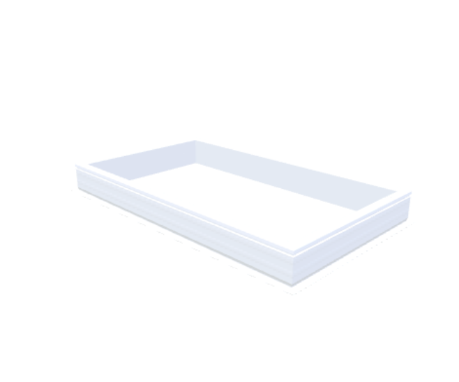pvc-opstand 20/00 EP 1000 x 1800 mm - Skylux