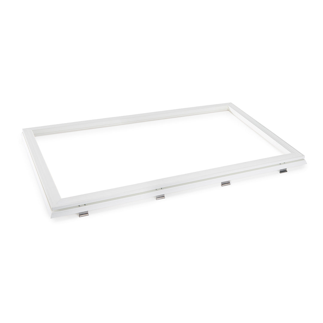 pvc-raam met scharnieren aan lange zijde 0500 x 1000 mm