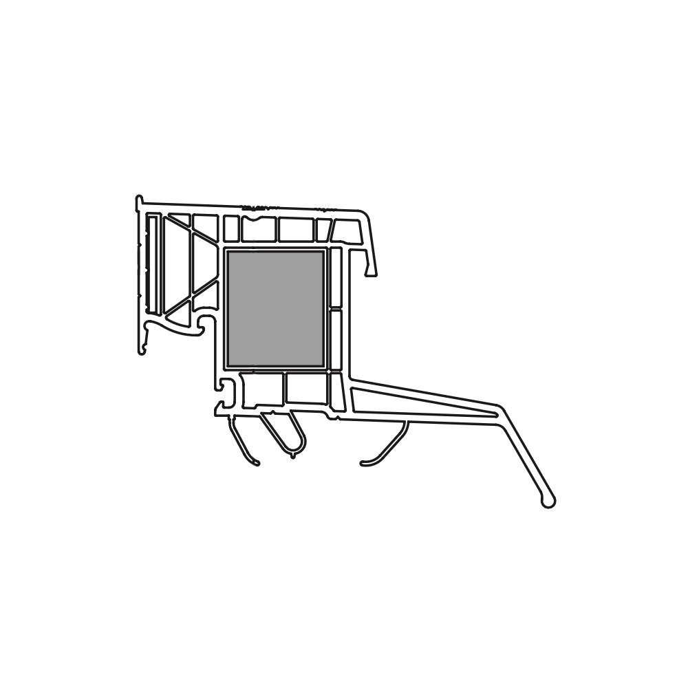 renovatiekader pvc met inserts voor lichtkoepel of platdakraam 1100 x 1400 mm