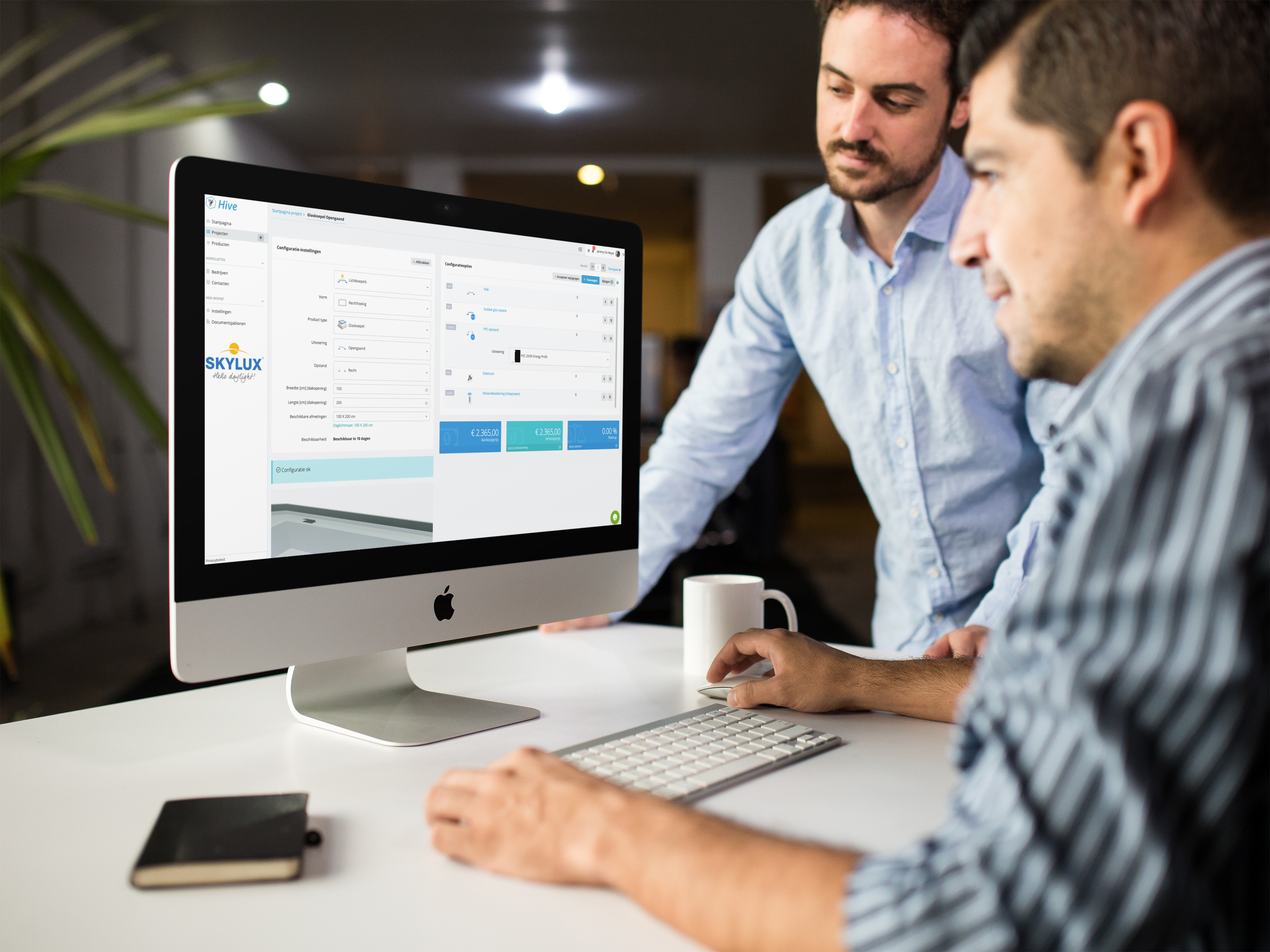 Verdeler beheert Skylux-projecten via de digitale configurator en online bestelomgeving