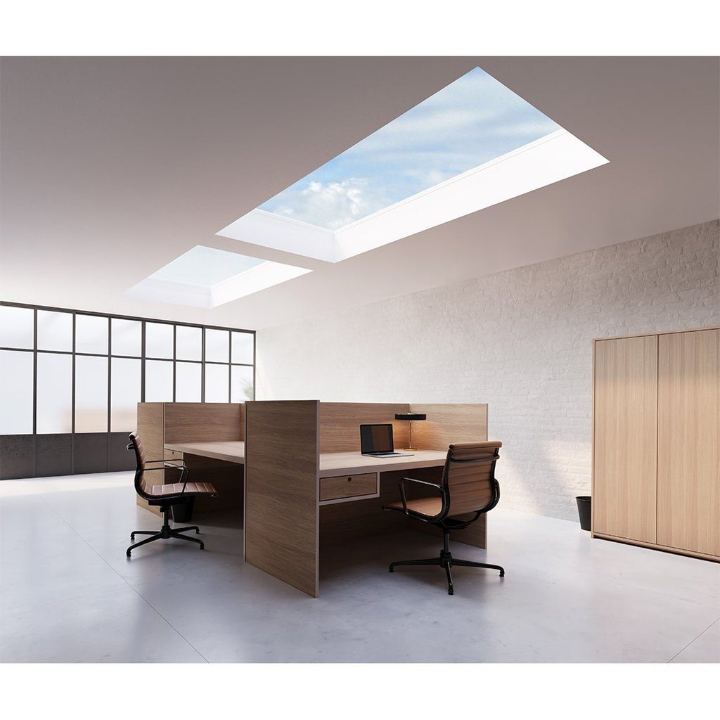 Skylux platdakraam iWindow2 - vaste uitvoering opaal 0750 x 2250 mm