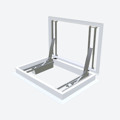 Elektrische daktoegang met 16/00 pvc-opstand 800 x 2000 mm - Dakopening = dagmaat