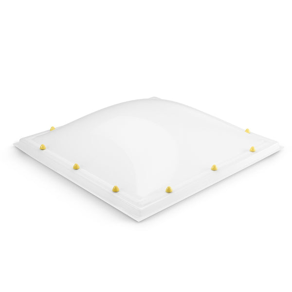 Skylux acrylaat lichtkoepel 4-wandig - opaal 1000 x 1000 mm