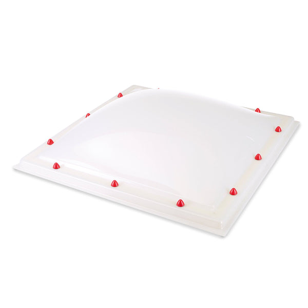 Skylux polycarbonaat lichtkoepel 3-wandig - opaal 1050 x 1050 mm