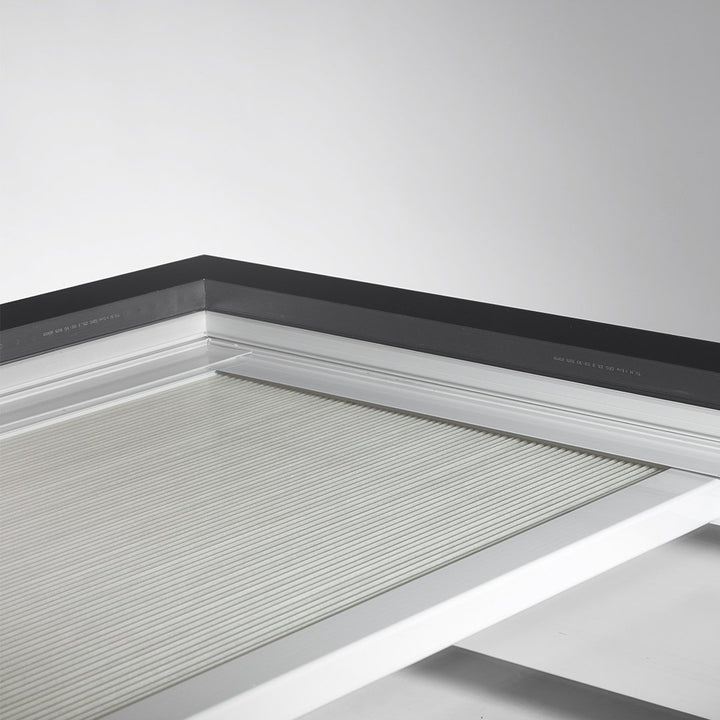 Skylux platdakraam iWindow3 complete set - opengaande uitvoering met pvc-opstand 20/00 EP - LED - binnenzonwering 0900 x 0900 mm