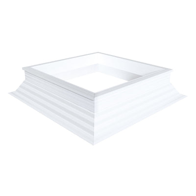 schräger PVC-Aufsetzkranz 30/20 0400 x 1900 mm Achtung! Dachöffnung = 20 cm mehr als die Tageslichtmaß