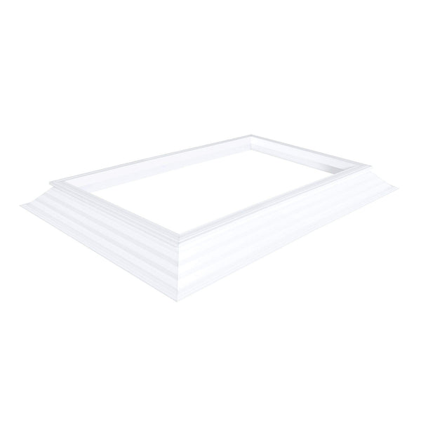 ventilerende pvc-opstand 16/20 EP met enkele manuele spindel met buis 0450 x 0450 mm Let op! Dakopening = 650 x 650 mm