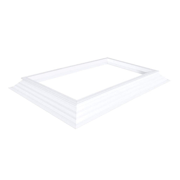 ventilerende pvc-opstand 16/20 EP met enkele manuele spindel met oog 0450 x 0750 mm Let Op! Dakopening = 650 x 950 mm