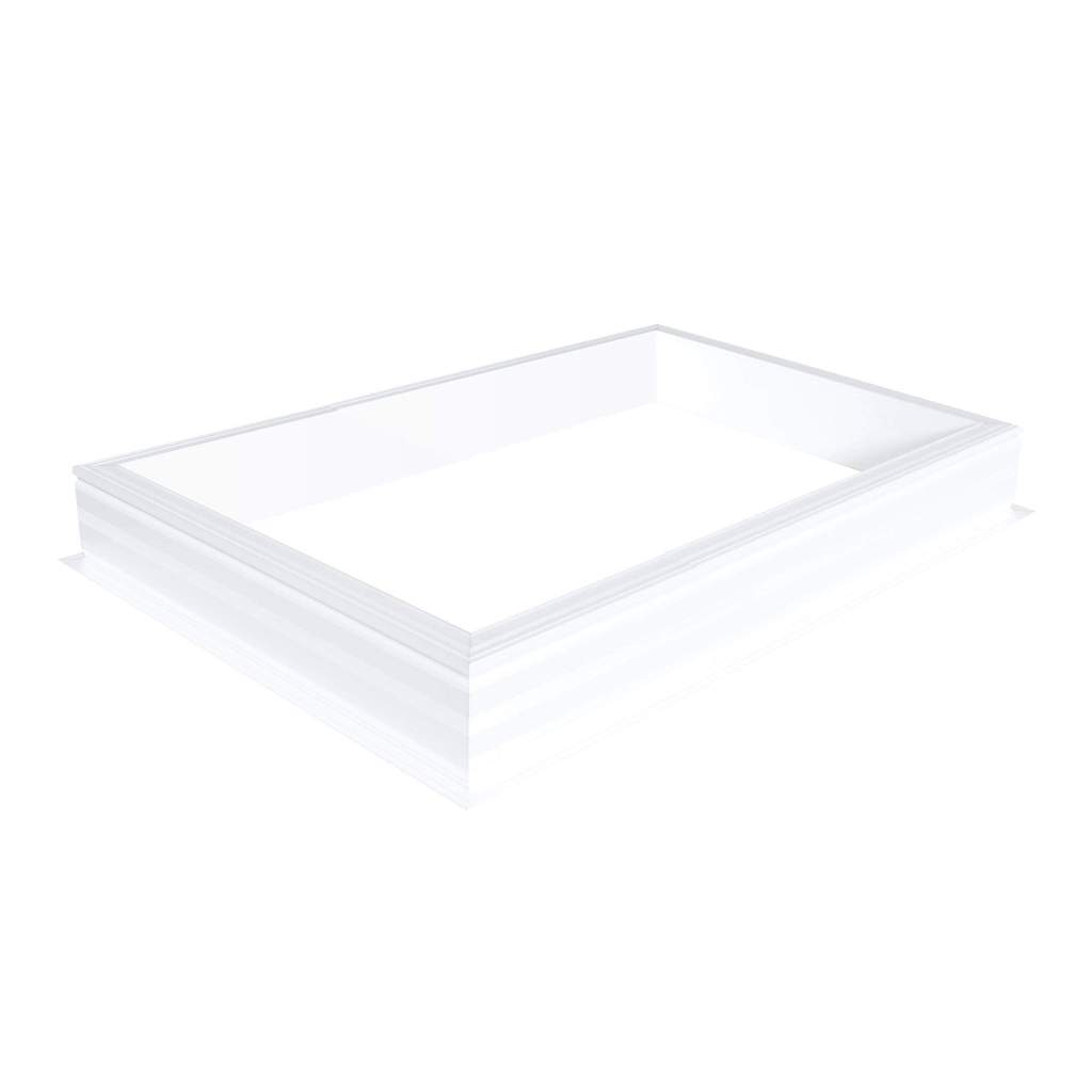 belüfteter PVC-Aufsetzkranz 20/00 mit Fluchtfenster mit Kurbel - Einzelsystem 1000 x 1300 mm